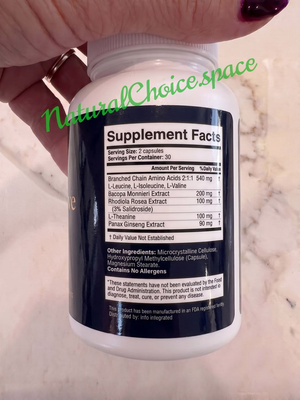 MemoHive Ingredients